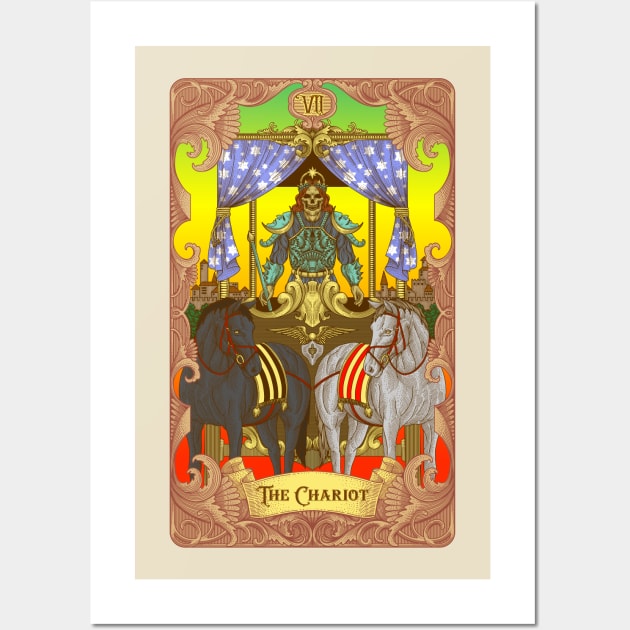 The Chariot Tarot Card Wall Art by Tonymidi Artworks Studio